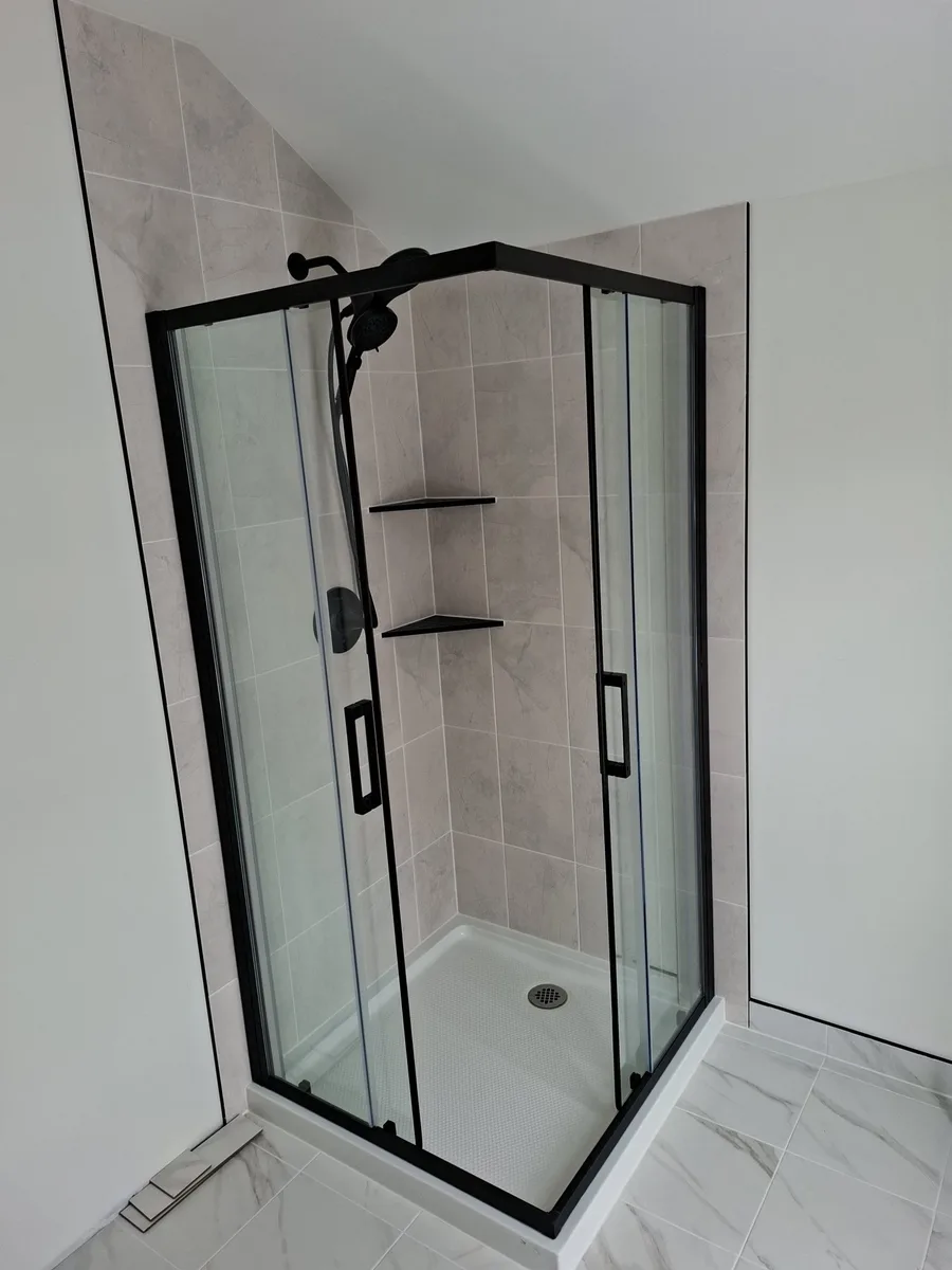Bedroom bathroom renovation — finished view