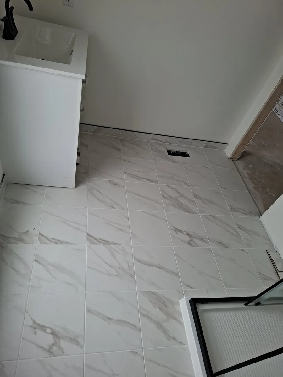 Bedroom bathroom renovation — finished view