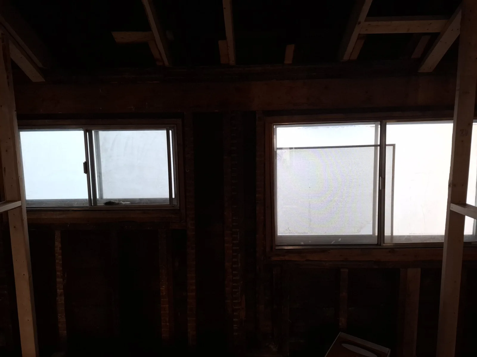 First floor bathroom renovation — progress stage