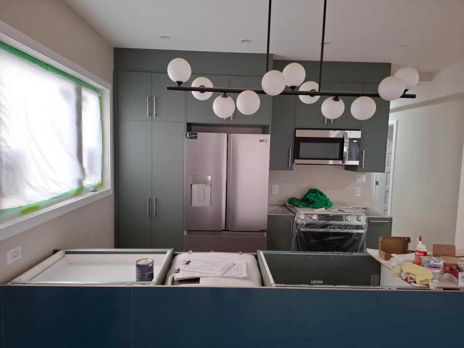 Kitchen renovation — finished view