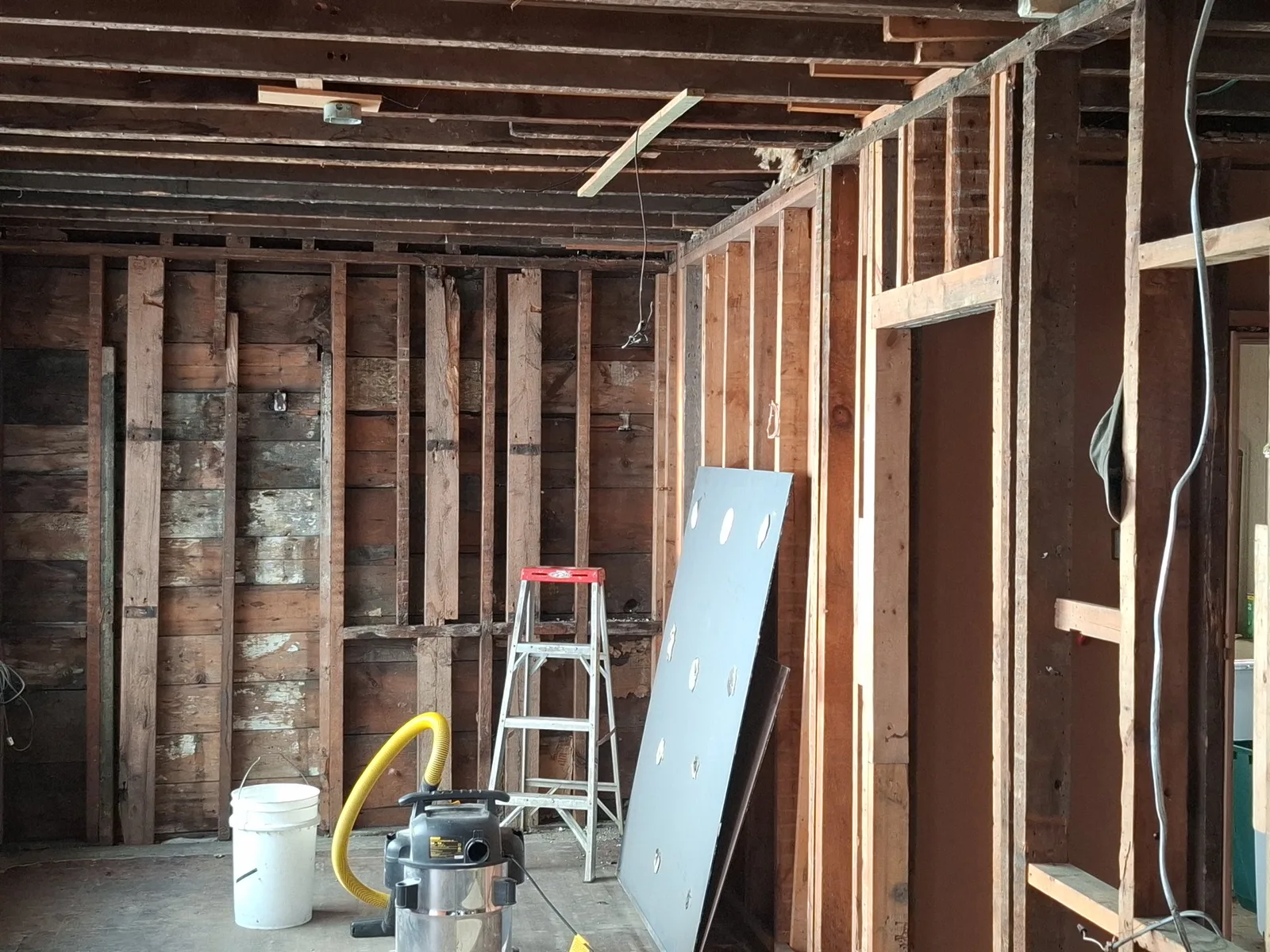 Office renovation — progress stage
