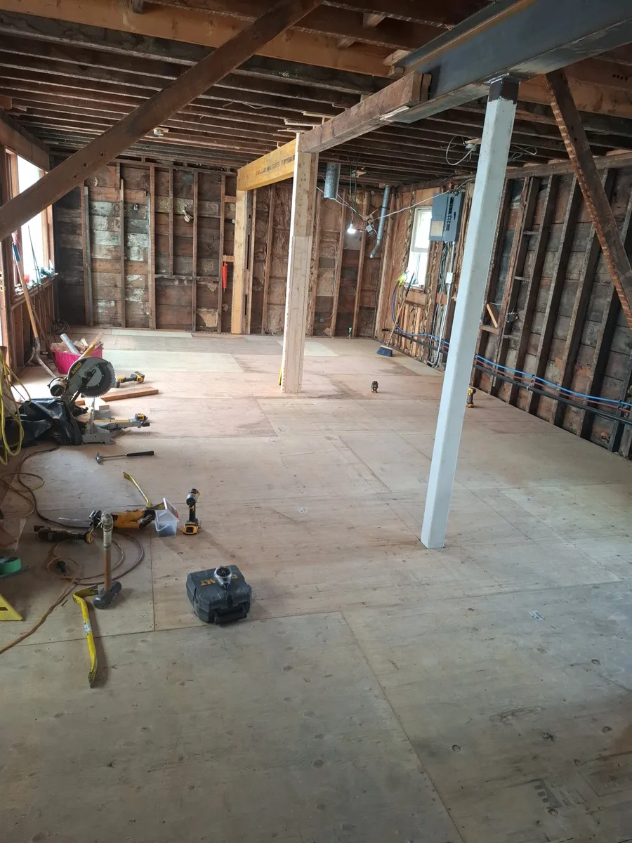 Office renovation — progress stage