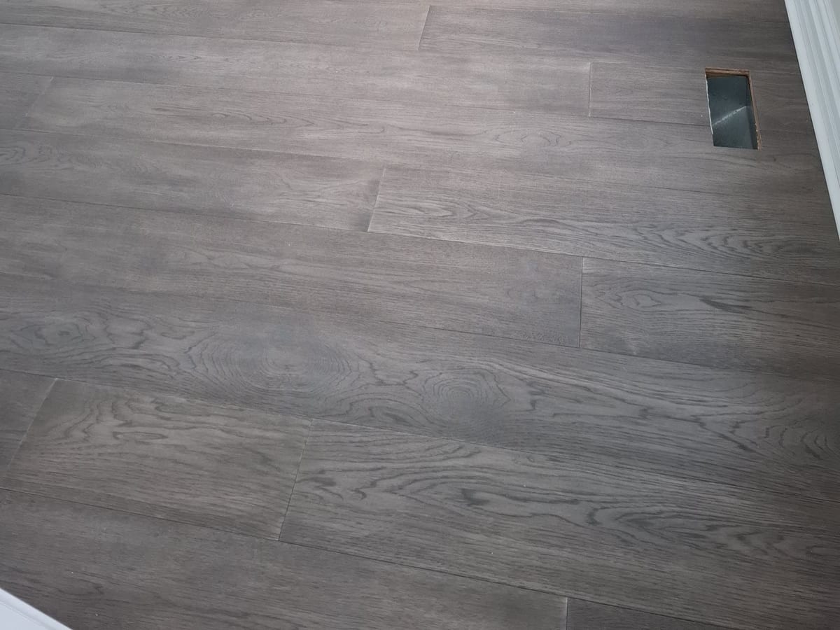 Finished flooring upgrade with continuous plank flooring